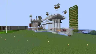 Minecraft Gnembon iron farm 9000 per hour with item sorter! Schematic (litematic)